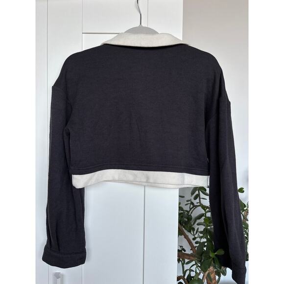 Dazy Polo Cropped Long Sleeve Shirt, Size L, EUC - Picture 2 of 5